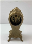 Jennings Brothers Art Nouveau Cast Metal Golfer Mantel Clock with Waterbury Movement
