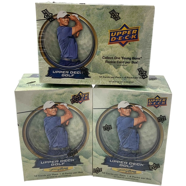 Three (3) 2026 Upper Deck Golf Factory Sealed Blaster Boxes
