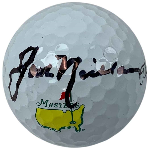 Jack Nicklaus Signed Masters Logo Golf Ball JSA ALOA