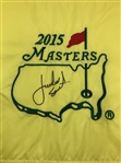 Jordan Spieth Signed 2015 Masters Embroidered Flag JSA ALOA