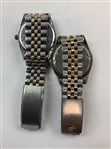 Two Vintage Two-Tone President Style Wristwatches Including Timex Bob Hope Chrysler Classic and Gruen Precision