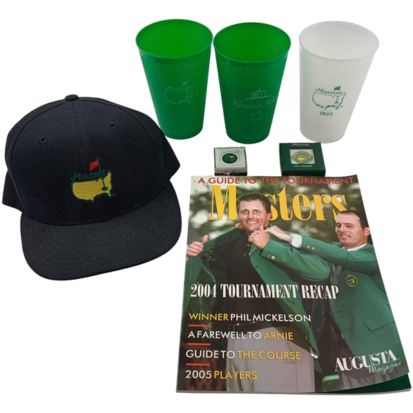 A Collection of Official Masters Tournament Souvenirs and Memorabilia