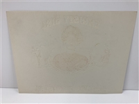 A Collection of Vintage Golf Related Ephemera Artwork and Ceramic Novelties