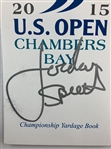 Jordan Spieth Signed 2015 U.S. Open Chambers Bay Yardage Book JSA ALOA