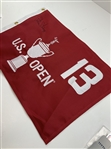 Curtis Strange Signed U.S. Open Red Souvenir Pin Flag JSA ALOA