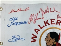 US & GB&I Complete Team Signed 2021 Walker Cup at Seminole GC Flag JSA ALOA