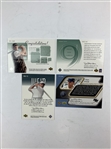 A Collection of Sixteen Upper Deck Golf Memorabilia Trading Cards Including Autograph and Numbered Inserts