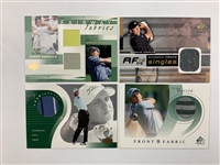 A Collection of Eleven Sergio Garcia and Scottie Scheffler Golf Trading Cards Including Graded and Memorabilia Examples