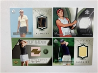 Eleven Upper Deck LPGA Golf Trading Cards Including Multi-Player Autographs and Memorabilia