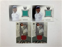 A Collection of Seven Fred Couples Golf Cards Including Autograph and Memorabilia