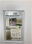 2002 Upper Deck Golf Phil Mickelson Rookie Card #41 BGS 9 Mint