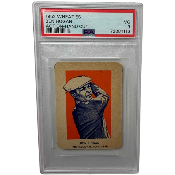 1952 Wheaties Ben Hogan Action Hand Cut PSA VG 3