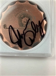 John Daly Signed Sunfish Golf Copper Ball Marker JSA ALOA