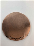 John Daly Signed Sunfish Golf Copper Ball Marker JSA ALOA