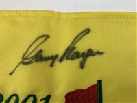 Brewer, Casper, Zoeller & 3 Other Champs Signed 2001 Masters Tournament Embroidered Flag JSA ALOA