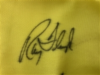 Brewer, Casper, Zoeller & 3 Other Champs Signed 2001 Masters Tournament Embroidered Flag JSA ALOA