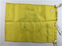 Brewer, Casper, Zoeller & 3 Other Champs Signed 2001 Masters Tournament Embroidered Flag JSA ALOA