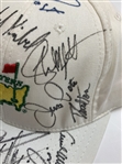 Mickelson, Norman & Others Signed Masters White Hat JSA ALOA