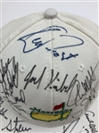 Mickelson, Norman & Others Signed Masters White Hat JSA ALOA