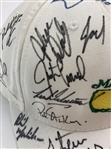 Mickelson, Norman & Others Signed Masters White Hat JSA ALOA
