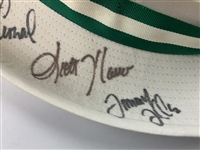 Duval, Cink, Leonard, Calc & More Signed Augusta National White Bucket Hat JSA ALOA