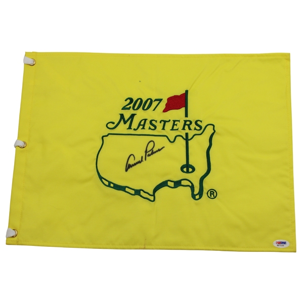Arnold Palmer Signed 2007 Masters Embroidered Flag PSA/DNA #G27123