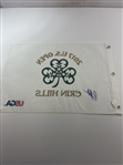 Brooks Koepka Signed 2017 US Open at Erin Hills Embroidered Flag JSA #T04349