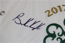 Brooks Koepka Signed 2017 US Open at Erin Hills Embroidered Flag JSA ALOA