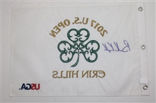 Brooks Koepka Signed 2017 US Open at Erin Hills Embroidered Flag JSA ALOA