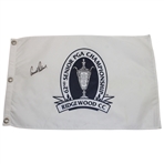 Arnold Palmer Signed 2001 Senior PGA Championship Screen Flag JSA ALOA