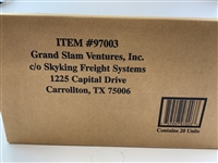Sealed Case of (20) 1997 Grand Slam Ventures Masters Collections Card Boxes - Tiger Rookie