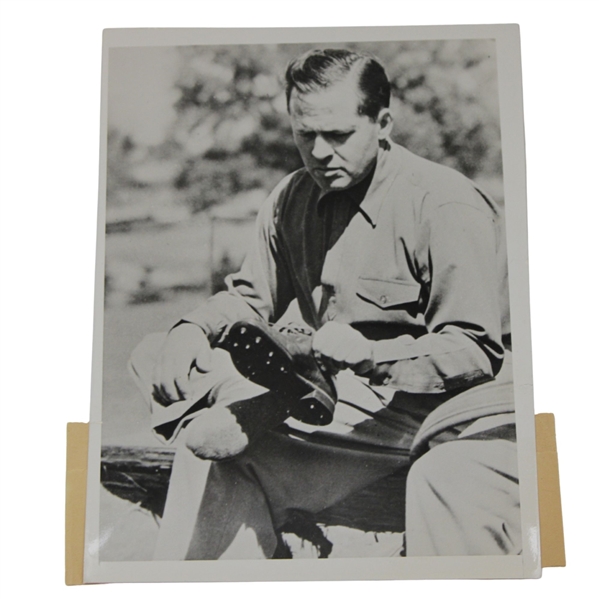 Bobby Jones Prepares For 1940 Masters Tournament Wire Photo - March 7th
