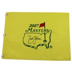 Zach Johnson Signed 2007 Masters Tournament Embroidered Flag JSA ALOA