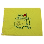 Charl Schwartzel Signed 2011 Masters Tournament Embroidered Flag JSA ALOA