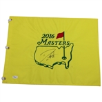 Danny Willett Signed 2016 Masters Tournament Embroidered Flag JSA #P59498
