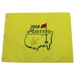 Patrick Reed Signed 2018 Masters Tournament Embroidered Flag JSA ALOA