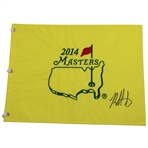 Bubba Watson Signed 2014 Masters Embroidered Flag JSA ALOA