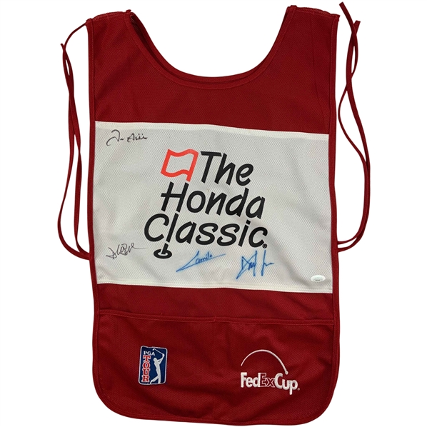 Duval, Villegas, & Others Signed the Honda Classic Caddy Bib JSA #CD21447