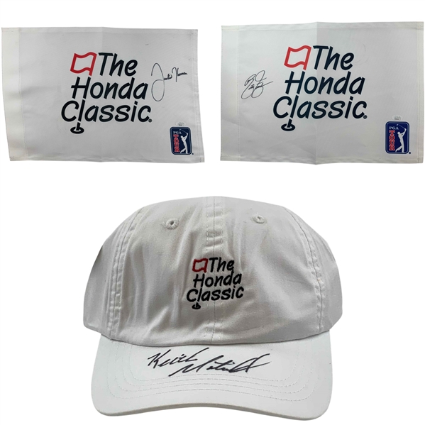 Keith Mitchell, Justin Thomas & Rickie Fowler Signed Honda Classic Memorabilia JSA COA