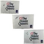 Sung Jae Im, Sepp Straka & Matt Jones Signed Honda Classic PGA Tour Pin Flags JSA COAs