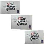 Brian Stroud, Chris Kirk & Keith Mitchell Signed Honda Classic Flags JSA COA
