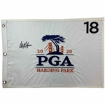 Collin Morikawa Signed 2020 PGA Championship Harding Park 18th Hole Golf Flag JSA #WIT687340