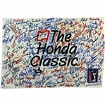 Multi-Signed The Honda Classic PGA Tour Souvenir Golf Pin Flag JSA ALOA