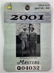 Collection of Five Masters Tournament Spectator Badges, 1997-2019, Tiger Woods Victory Years