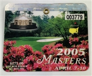 Collection of Five Masters Tournament Spectator Badges, 1997-2019, Tiger Woods Victory Years