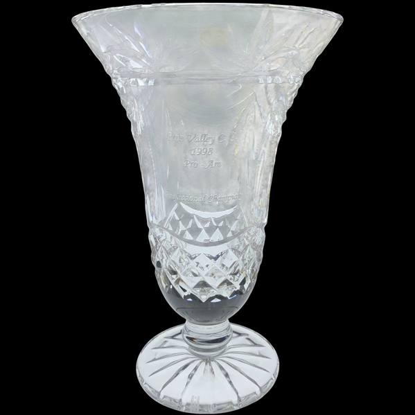 Robert Boyds Tyrone Crystal Pine Valley Country Club 1998 Pro-Am Professional Champion Trophy Vase