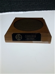 Robert Boyd's Maxfli South Carolina Open PGA Carolinas Section Crystal Trophy Vase on Wooden Base
