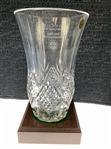 Robert Boyd's 1992 Izod Club Carolinas PGA Pro-Pro Championship Cristal d Arques Lead Crystal Trophy Vase Awarded to Bob Boyd