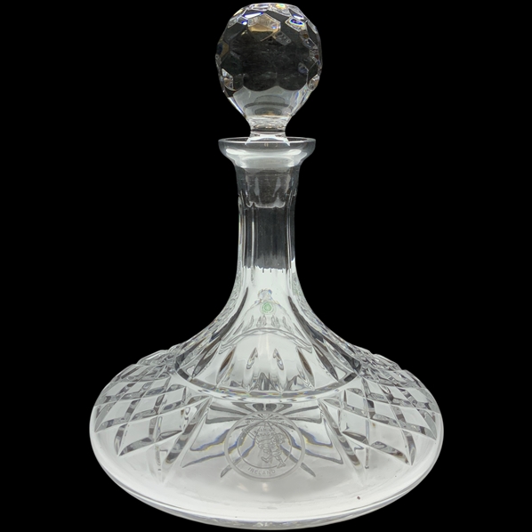 Galway Irish Crystal Cut Lead Crystal Ships Decanter