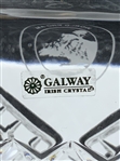Robert Boyd's Galway Irish Crystal Square Spirit Decanter with Pebble Beach Commemorative Etching